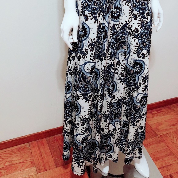 Hammered plated halter maxi - Picture 4 of 4